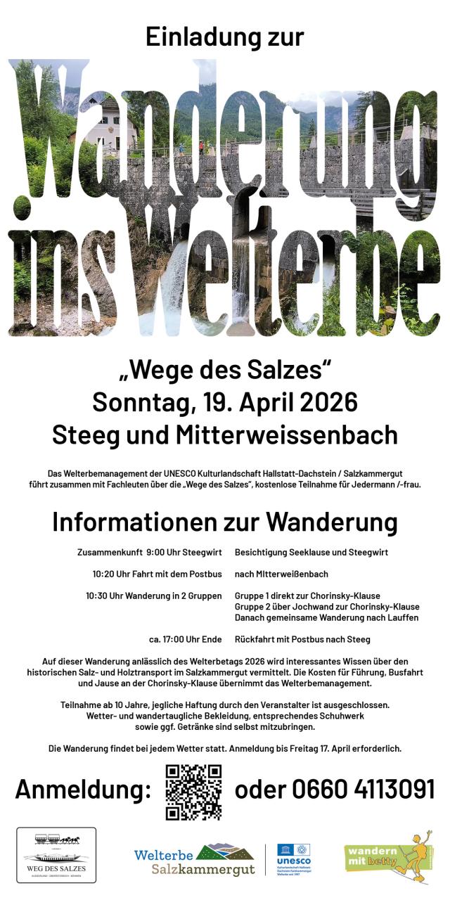 Wanderung ins Welterbe 19.4.2026
