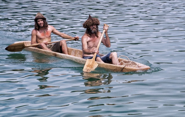 Archäologie am Berg Transport