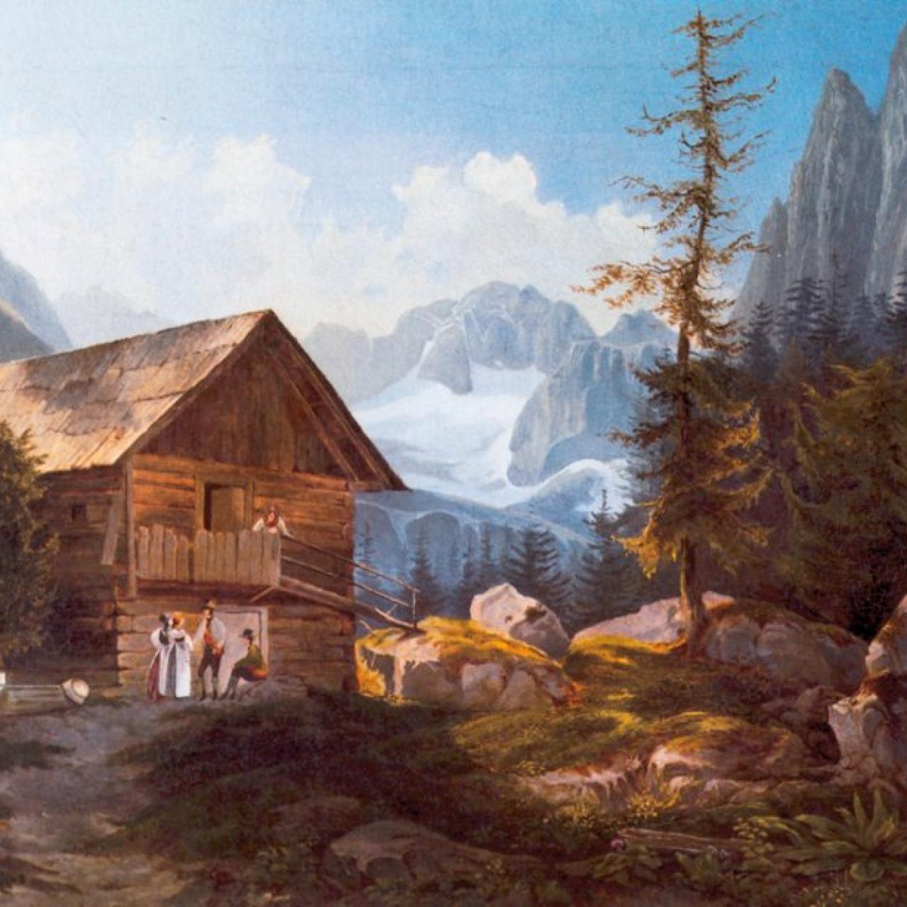 Zerfallene Holzhütte - Adalbert Stifter 1846.jpg